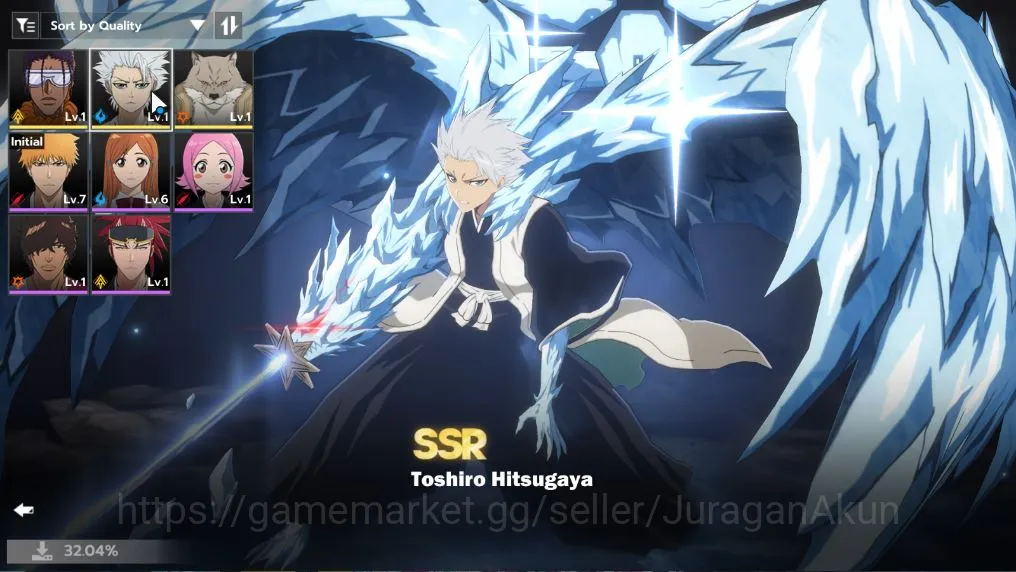 BLEACH: Soul Resonance Accounts Crunchyroll NA|Starter Lv 3, 3 SSR [Toshiro,Tosen, image 1