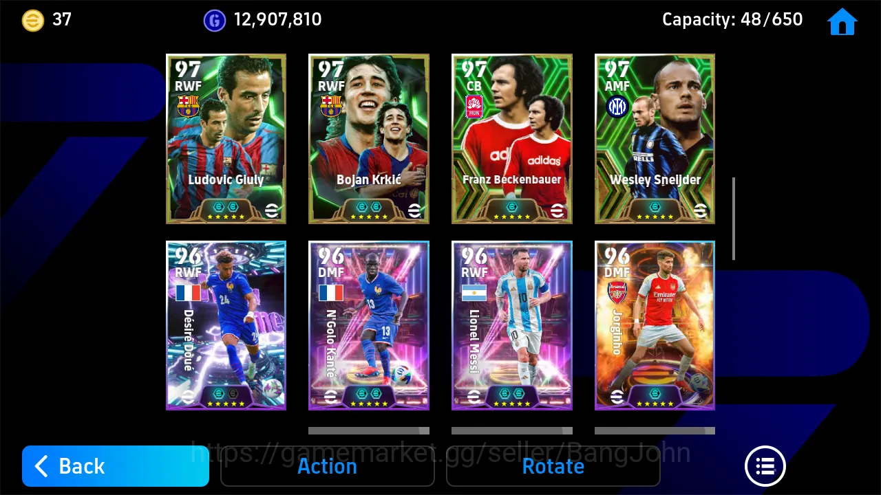 eFootball Accounts Others Power 3204 | son blitz totenham | lothar matthaus tsubasa | chiellini epic db new | saliba 5