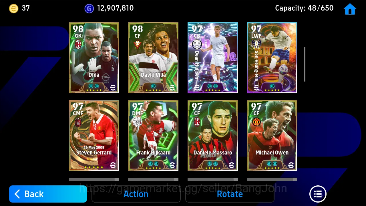 eFootball Accounts Others Power 3204 | son blitz totenham | lothar matthaus tsubasa | chiellini epic db new | saliba 6