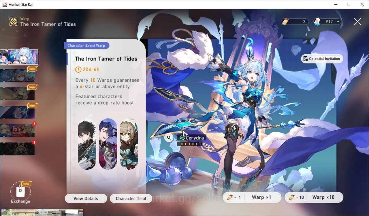 Honkai Star Rail Accounts Mid Game ASIA|TL65|9 Limited [The Herta+Sign,Castorice+Sign,Robin,Luocha,Dan 2