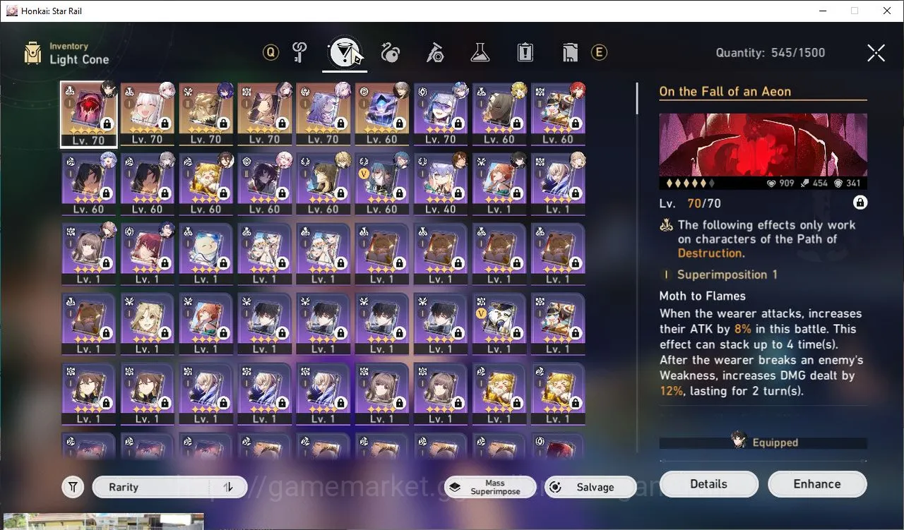 Honkai Star Rail Accounts Mid Game ASIA|TL65|9 Limited [The Herta+Sign,Castorice+Sign,Robin,Luocha,Dan 4