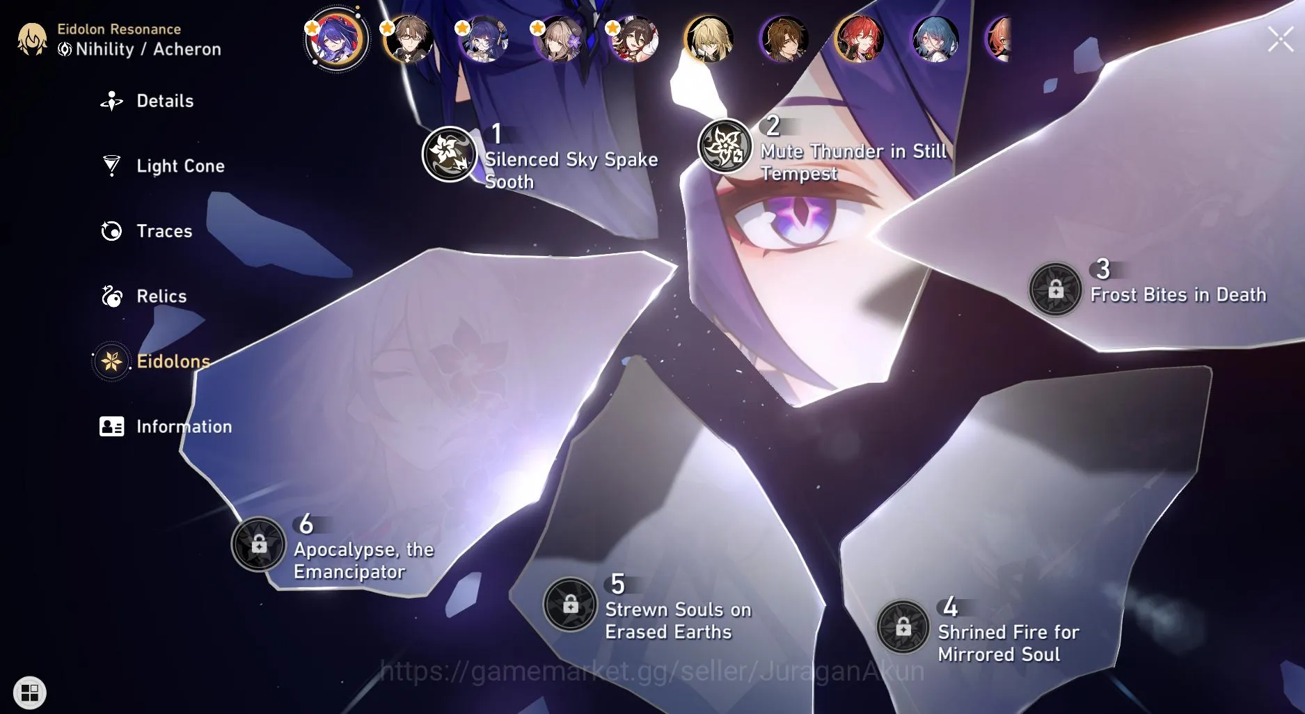 Honkai Star Rail Accounts Mid Game ASIA[TL70] 9 Limited (Phainon+Sign,Aglaea+Sign,ArcheronE2+Sign,TheHerta,Jingliu,Luocha 3