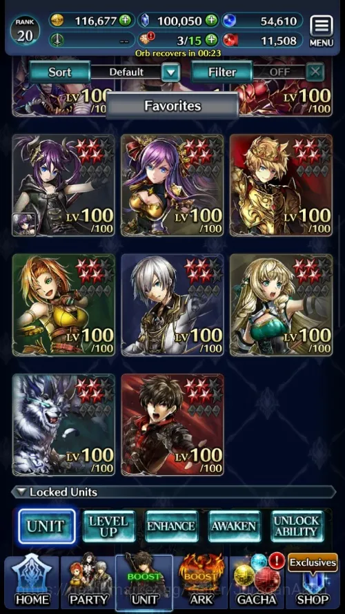Last Cloudia Accounts GLOBAL | Rank 20| 100k Crystal + Collab Re:Zero Re image 2