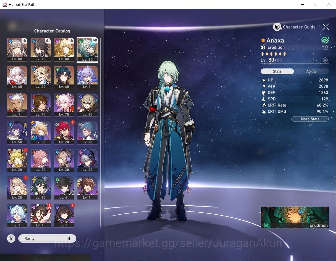 Honkai Star Rail Accounts ASIA|TL 63| 4 Limited | E1 Anaxa+Sign,Aglaea,Ruan image 2