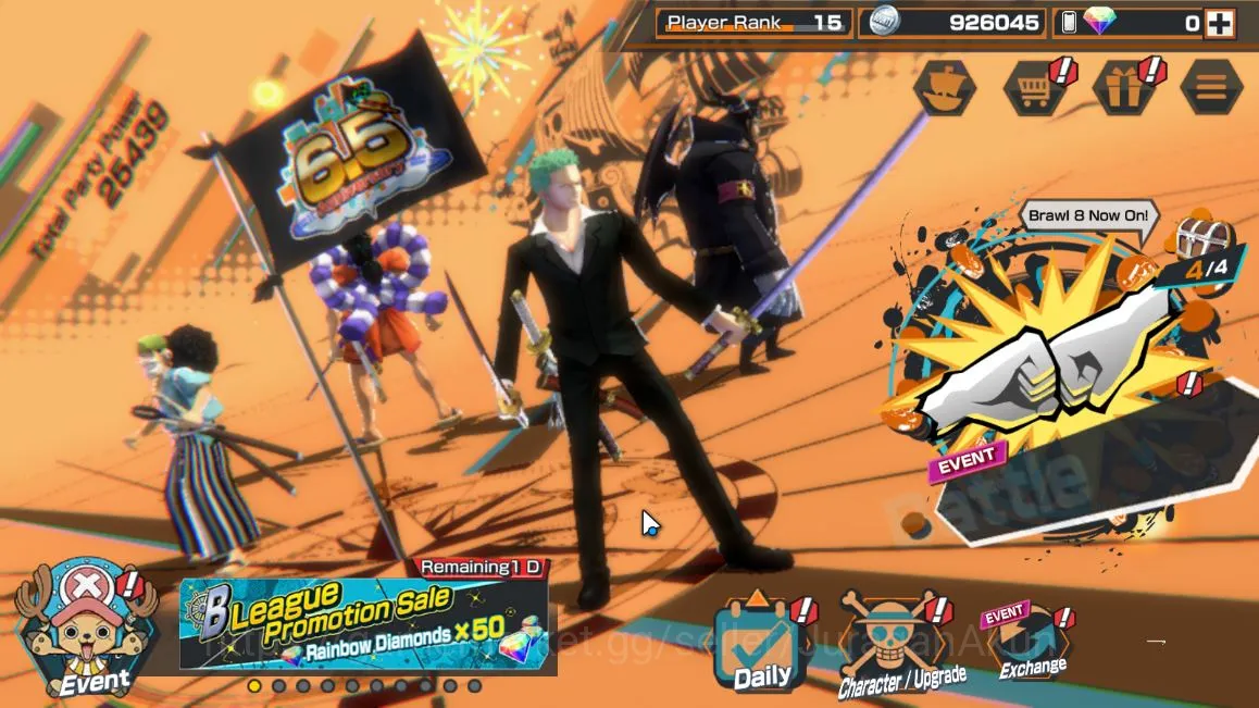 One Piece Bounty Rush Accounts Mid-Tier Meta [Luffy G5 Lv 71, Yamato Lv 60, Doflamingo Lv 80, Animal Kaido, Shanks,Oden