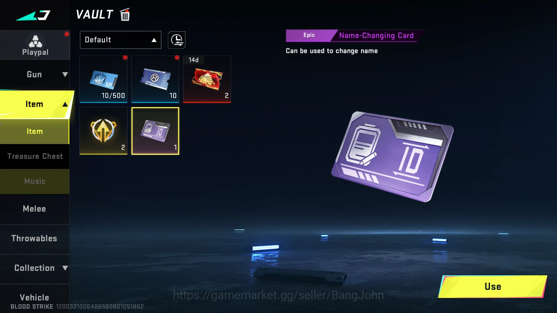 Blood Strike Accounts Others Eternal Ethan | Change Name | BS118B 3