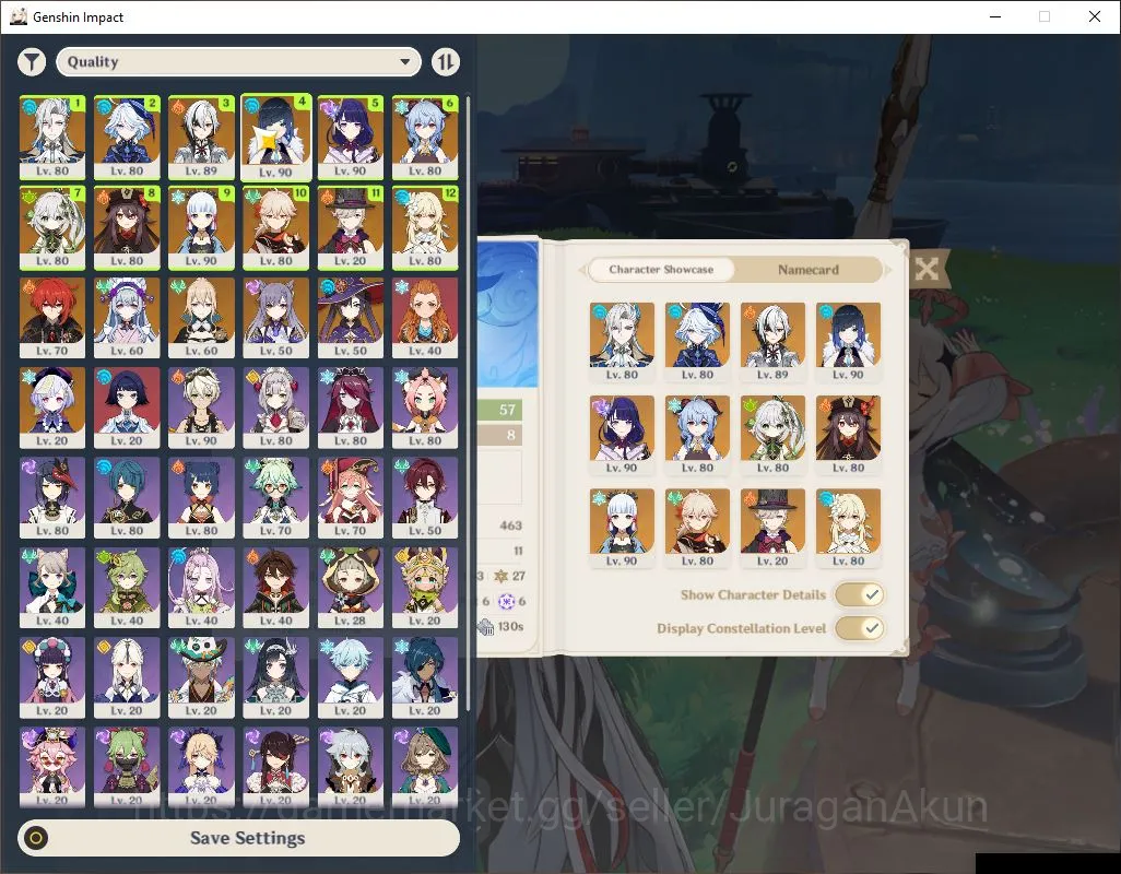 Genshin Impact Accounts Mid Game ASIA|AR 57|11 Limited + 9 [5 2