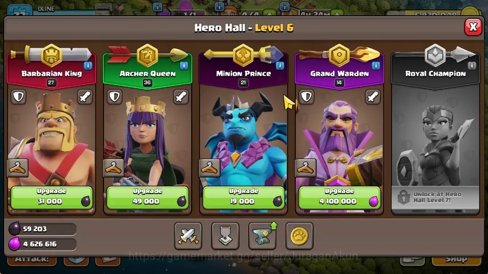 Clash of Clans Accounts Mid-Tier TH 13 - BH 7|LV 73|HH 6|BK 27,AQ 36,GW 14,MP 21,RC 0|Gems 186|CN OFF|ProtectOFF|TAKE 5