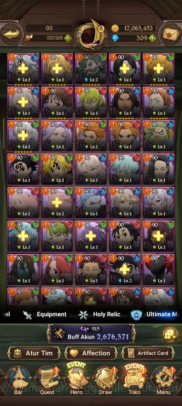 The Seven Deadly Sins: Grand Cross Accounts Asia |2,6M CC| 1LR + 3UR + 309 Gems (Elizabeth, Op image 3