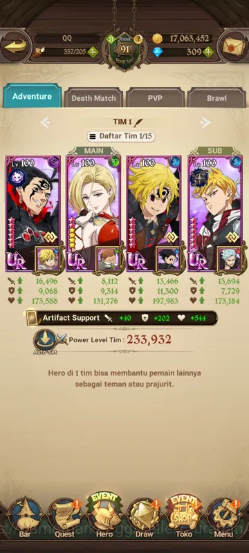 The Seven Deadly Sins: Grand Cross Accounts Asia |2,6M CC| 1LR + 3UR + 309 Gems (Elizabeth, Op image 4