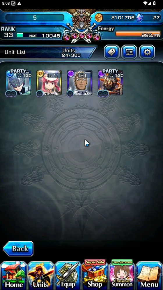 Grand Summoners Accounts Starter Global|Rank 33|Starter|4 Ascend [InumutaTW,Ira Gamogoori,Nonon Jakuzure,Ira Gamogoori]+Lpot 3