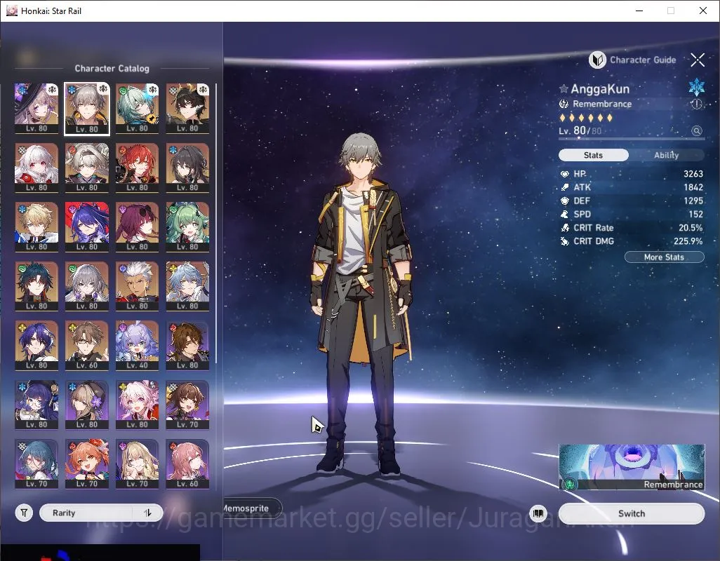 Honkai Star Rail Accounts End Game ASIA|TL 70| 11 Limited |[Firefly E1,Acheron E1,The 3