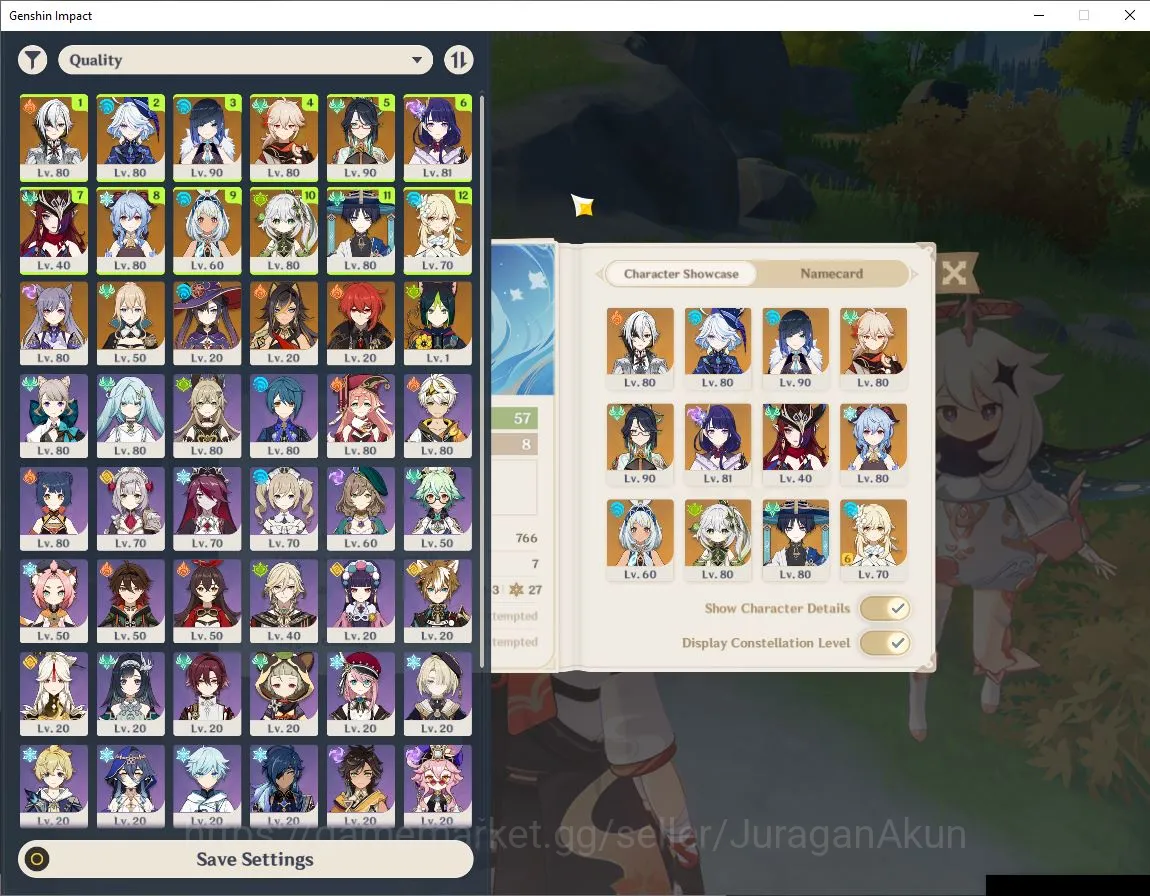 Genshin Impact Accounts Mid Game ASIA|AR 57|Free ZZZ|11 Limited+ 9[5 2