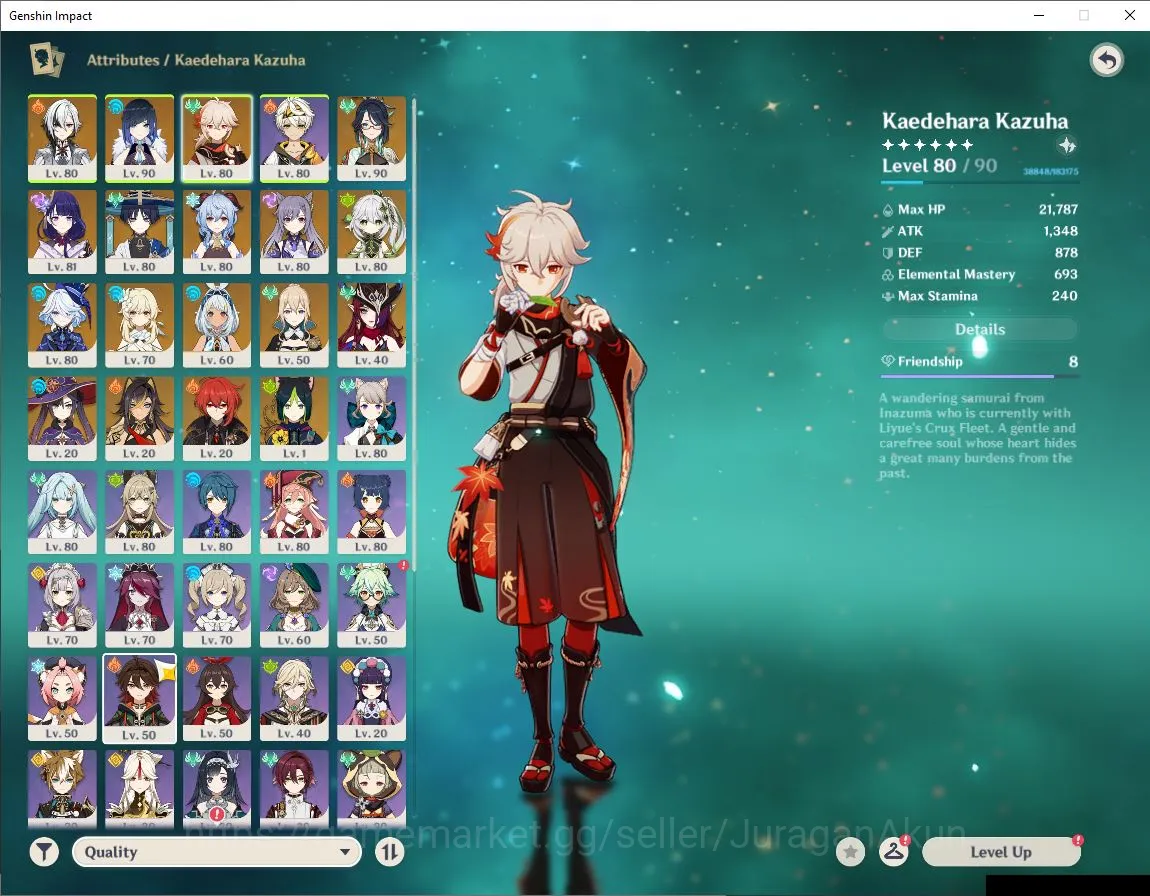 Genshin Impact Accounts Mid Game ASIA|AR 57|Free ZZZ|11 Limited+ 9[5 3