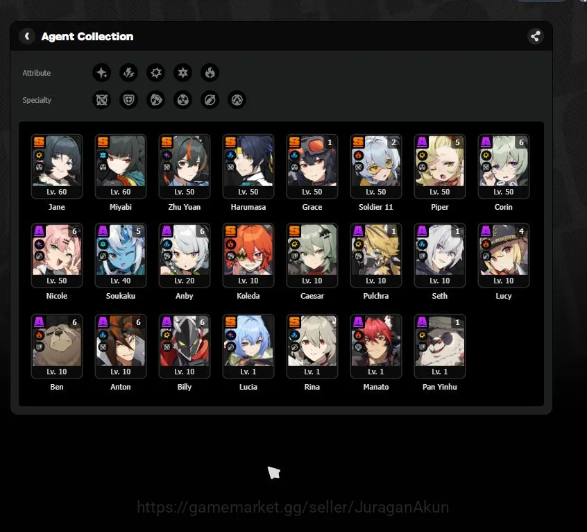 Genshin Impact Accounts Mid Game ASIA|AR 57|Free ZZZ|11 Limited+ 9[5 9