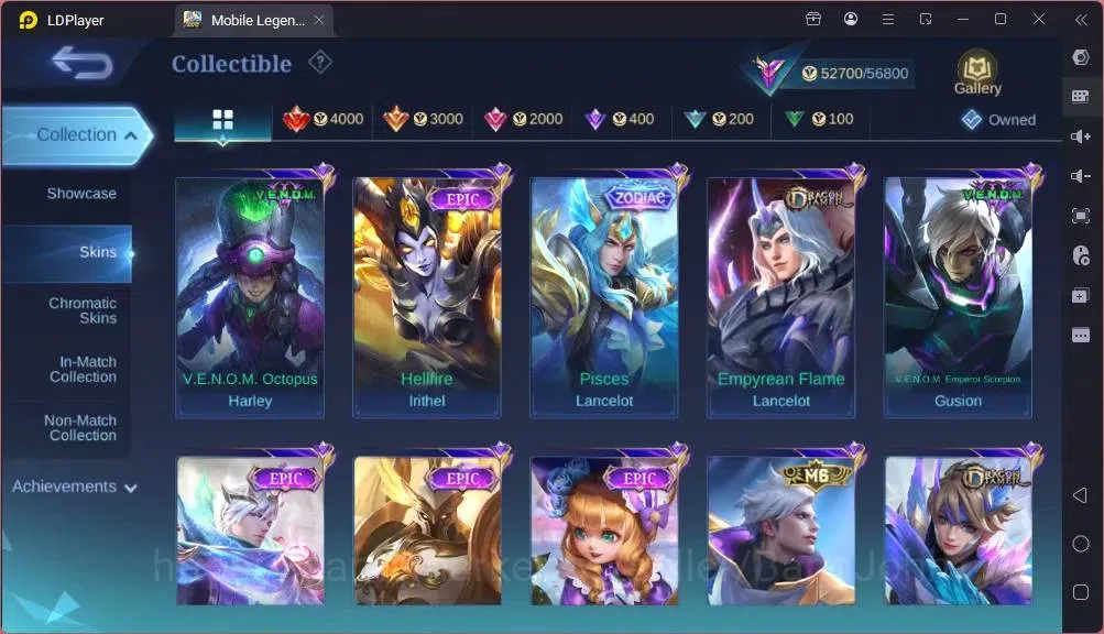 Mobile Legends: Bang Bang Accounts GLOBAL Hero 132 Skin 243|Star Hayabusa|Valentine F image 10