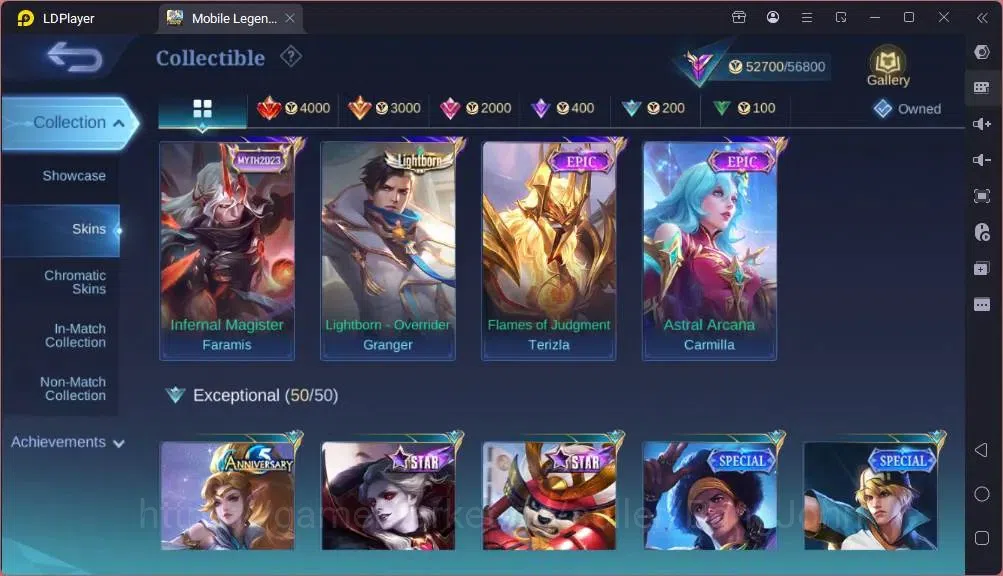 Mobile Legends: Bang Bang Accounts GLOBAL Hero 132 Skin 243|Star Hayabusa|Valentine F image 11