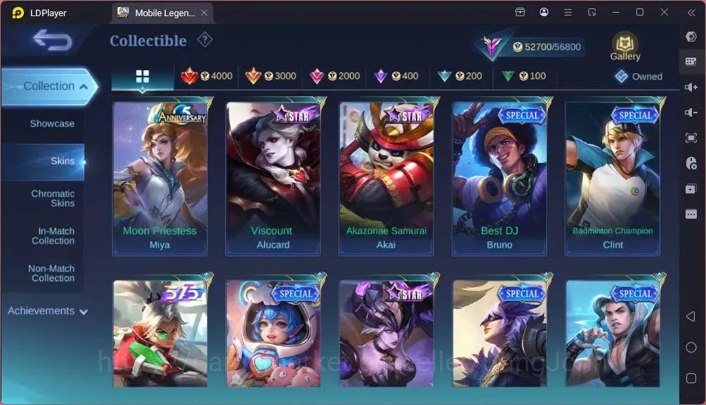 Mobile Legends: Bang Bang Accounts GLOBAL Hero 132 Skin 243|Star Hayabusa|Valentine F image 12