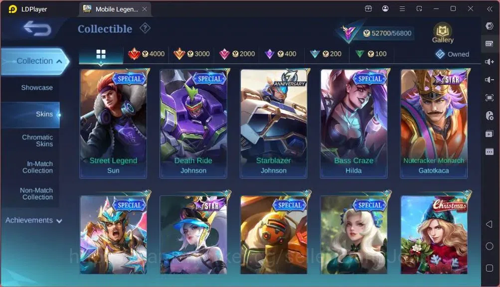 Mobile Legends: Bang Bang Accounts GLOBAL Hero 132 Skin 243|Star Hayabusa|Valentine F image 13