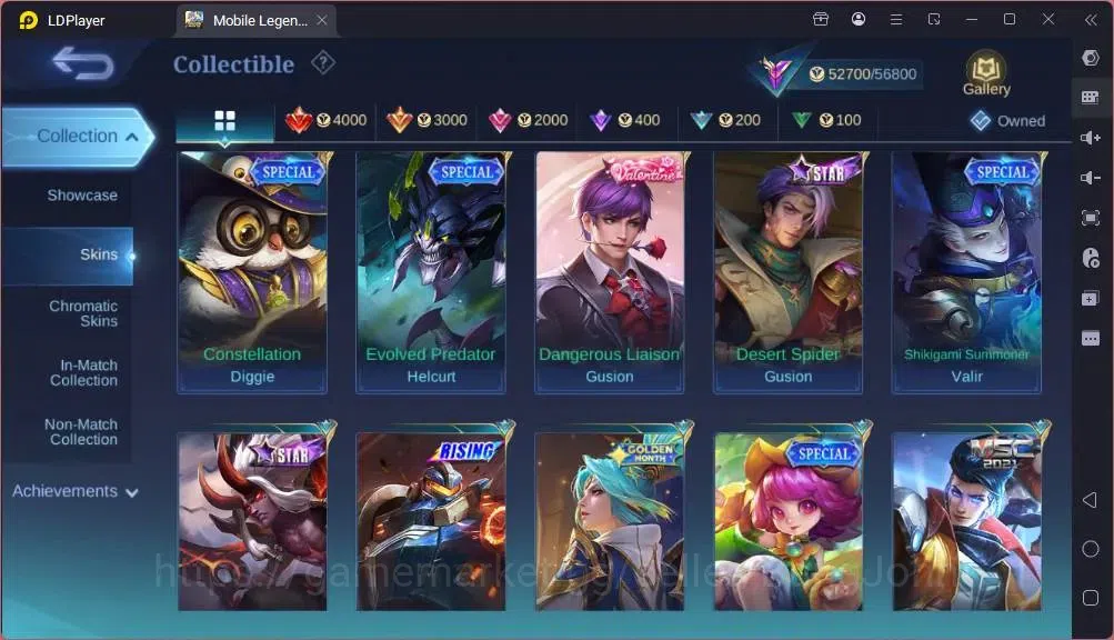 Mobile Legends: Bang Bang Accounts GLOBAL Hero 132 Skin 243|Star Hayabusa|Valentine F image 14