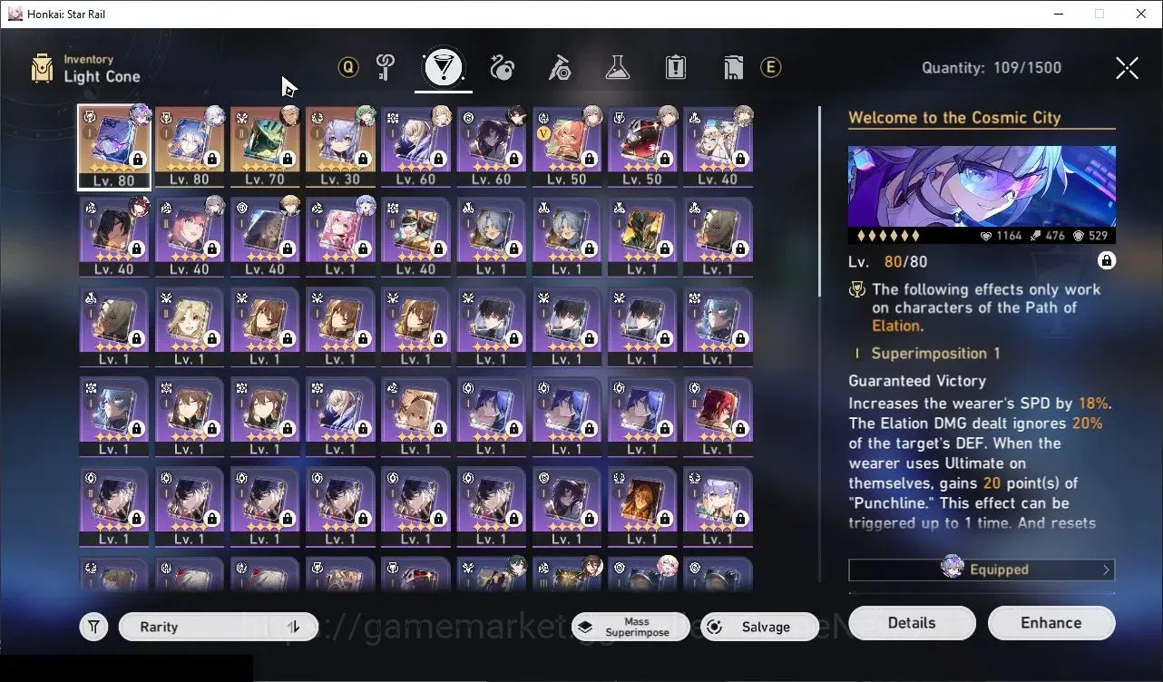 Honkai Star Rail Accounts End Game Asia|TL 63|7 Limited|(SW LV999,Yao Guang E1)+Sign Huohuo E1,Archer,DH Terrae,Robin 6