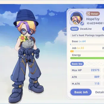 Ragnarok: The New World Accounts Sv Valkyrie |Unverif Email|Lv.64 Gunslinger,Well Build|4 SSR Pet|45K Zeny+2.53M