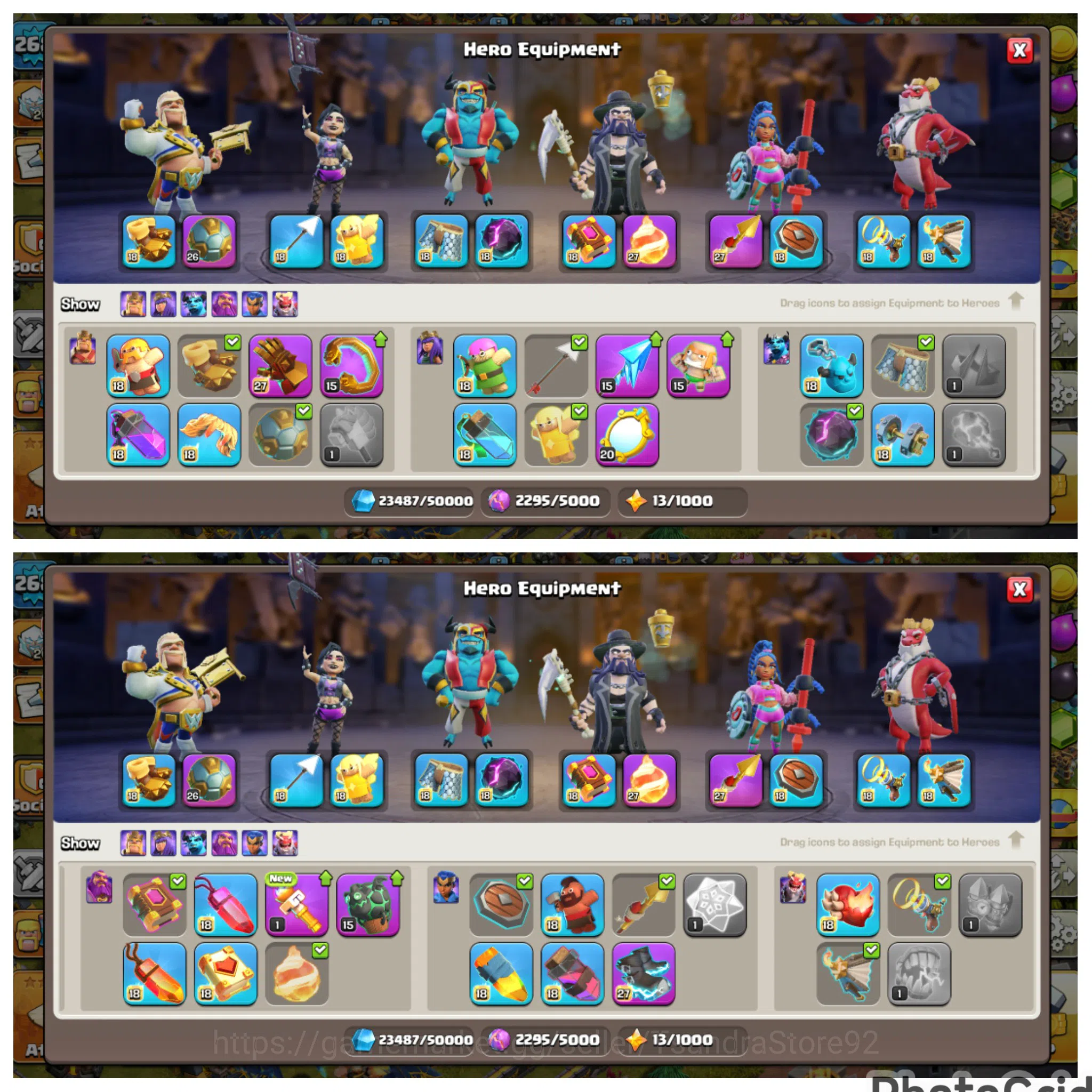 Clash of Clans Accounts SUPER DISCONT TH 17 LVL 268 FULLYMAX |BUILDERHALL image 3