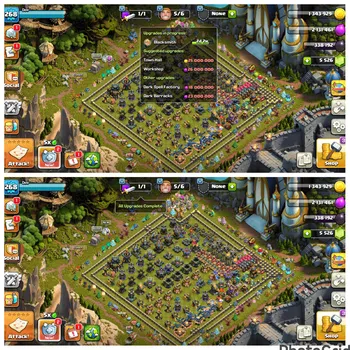 Clash of Clans High-End SUPER DISCONT TH 17 LVL 268 FULLYMAX |BUILDERHALL  image 1