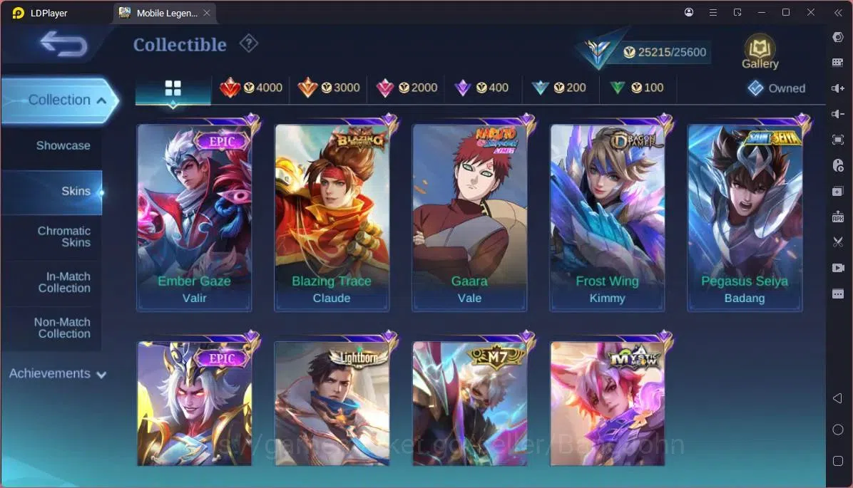Mobile Legends: Bang Bang Accounts GLOBAL Hero 52 Skin 112|Sanrio Floryn|Meowkin Hunt image 2