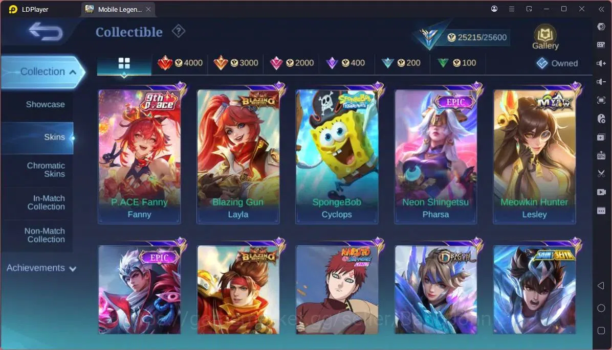 Mobile Legends: Bang Bang Accounts GLOBAL Hero 52 Skin 112|Sanrio Floryn|Meowkin Hunt image 3