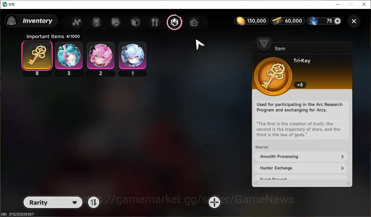Neverness to Everness Accounts GLOBAL Europe|HL 3|3 SSR (Lacrimosa,Sakiri,Baicang image 11