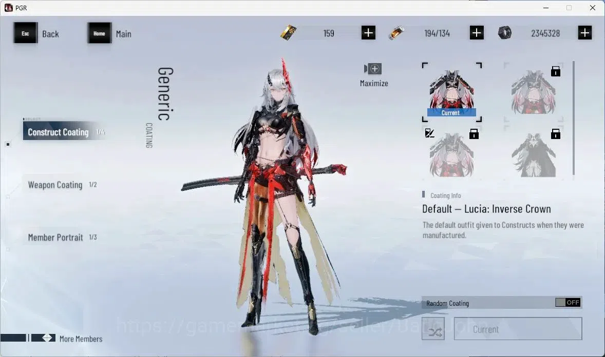 Punishing: Gray Raven Accounts ASIA | Lv35 | S Lucia CW Lv1 | 1x 5*Wep | BC 159 | image 3