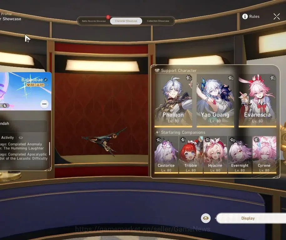 Honkai Star Rail Accounts Asia|TL 70|5 PremTeam|20 Limited|(Castorice,Phaino image 2