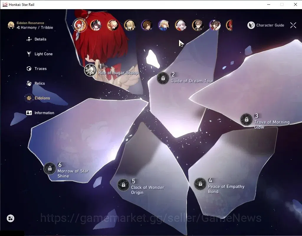 Honkai Star Rail Accounts Asia|TL 70|5 PremTeam|20 Limited|(Castorice,Phaino image 6