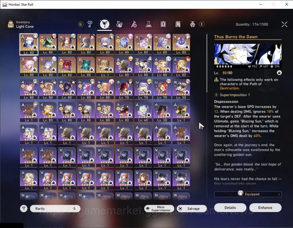 Honkai Star Rail Accounts Asia|TL 70|5 PremTeam|20 Limited|(Castorice,Phaino image 8