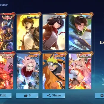 Mobile Legends: Bang Bang Accounts Collector Global|348 Skin|Exalted|FULL AOT,NARUTO+SAKURA,LEGEND Valir Granger,MetroZero