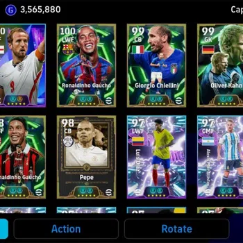 eFootball Accounts Legends & Iconic Players Android|Epic Ronaldinho Gaucho, Giorgio Chiellini, Oliver Kahn, Pepe|Show-Time