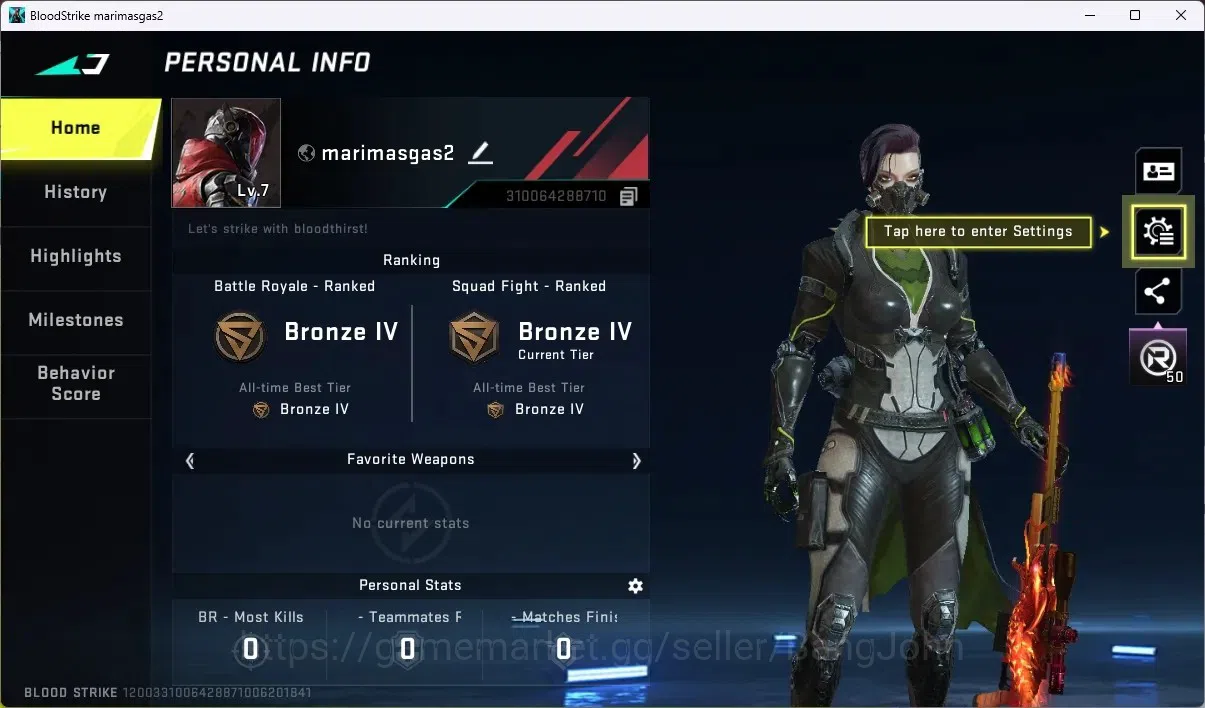 Blood Strike Accounts ASIA | 1 ULTRA: M700-Boitatá | 3 LEGENDARY GUN | 7 image 1