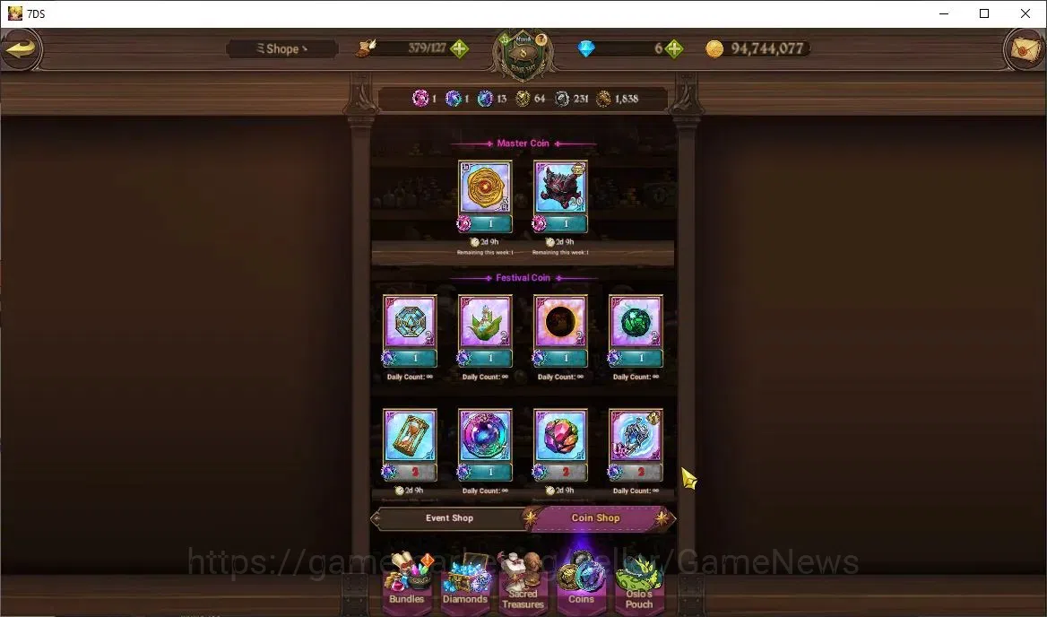 The Seven Deadly Sins: Grand Cross Accounts Global|1,7M CC|32 LS|1 LR+5 UR|Elizabeth,Nemesis M image 12