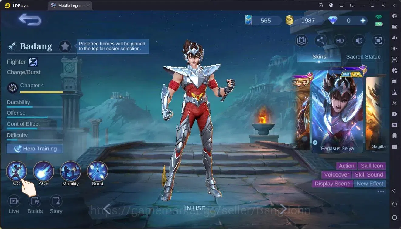 Mobile Legends: Bang Bang Accounts Global|Hero 87|Skin 108|Expert|SaintSaiya Badang|M image 20