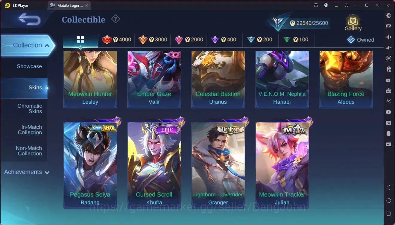 Mobile Legends: Bang Bang Accounts Global|Hero 87|Skin 108|Expert|SaintSaiya Badang|M image 9