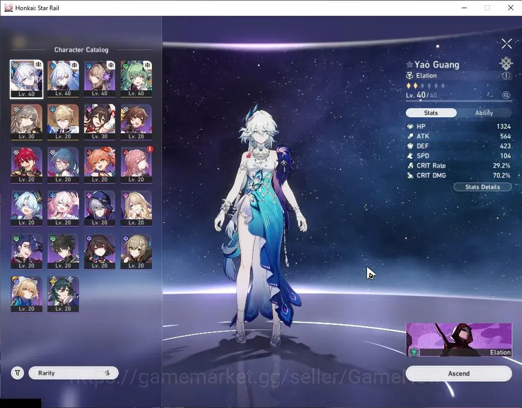 Honkai Star Rail Accounts Asia | TL 26 | 3 Limited | Yao Guang, Jingliu, Huo image 4