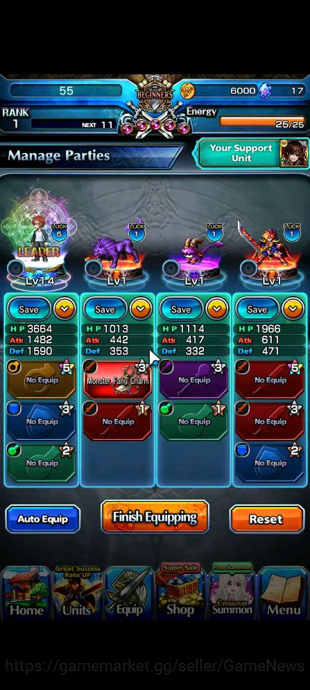 Grand Summoners Accounts Global|Rank 1|Fresh Starter|1 Ascend| Shirou Emiya image 3
