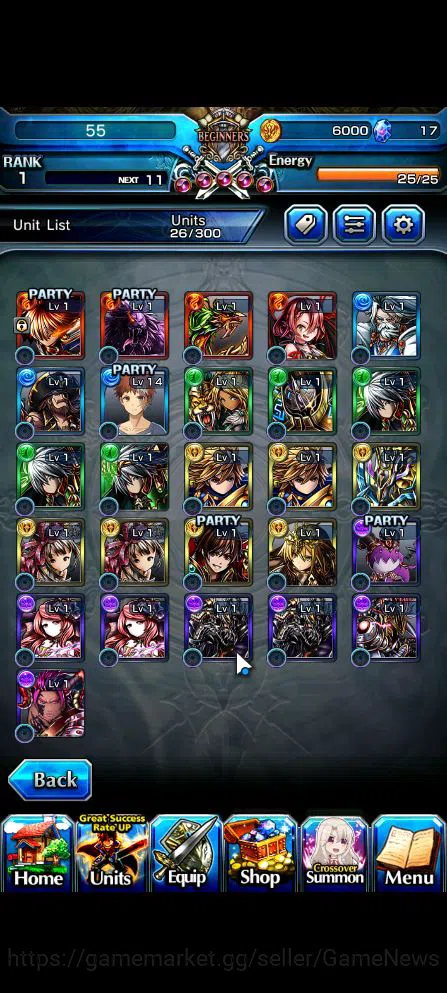 Grand Summoners Accounts Global|Rank 1|Fresh Starter|1 Ascend| Shirou Emiya image 5