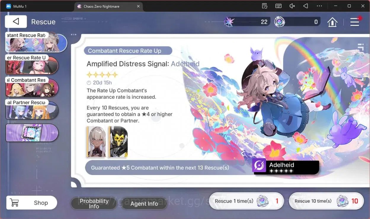 Chaos Zero Nightmare Accounts ASIA | Lv54 | SSR 6 | Heidemarie ME1 | Yuki ME1 |  image 11