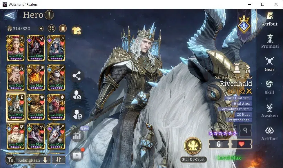 Watcher of Realms Accounts GLOBAL 60x|8M Power|11 Lord[IngridA4,Ezareth,Laya, image 11