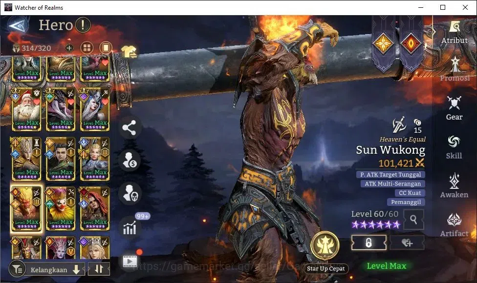 Watcher of Realms Accounts GLOBAL 60x|8M Power|11 Lord[IngridA4,Ezareth,Laya, image 15