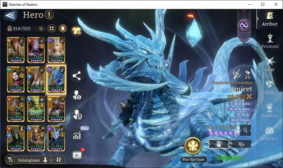 Watcher of Realms Accounts GLOBAL 60x|8M Power|11 Lord[IngridA4,Ezareth,Laya, image 16