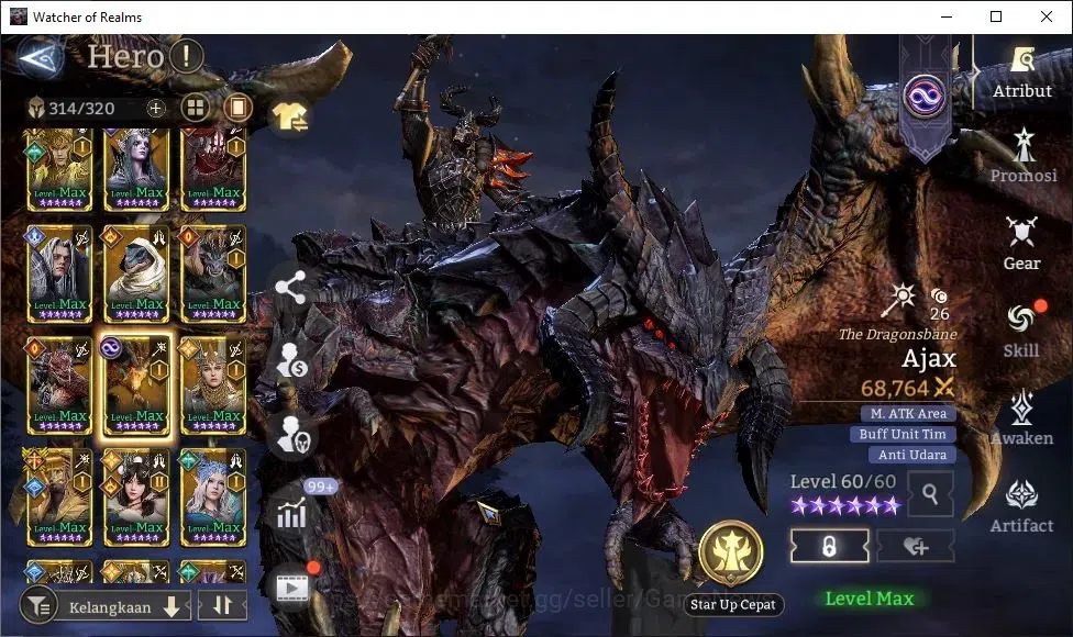 Watcher of Realms Accounts GLOBAL 60x|8M Power|11 Lord[IngridA4,Ezareth,Laya, image 20