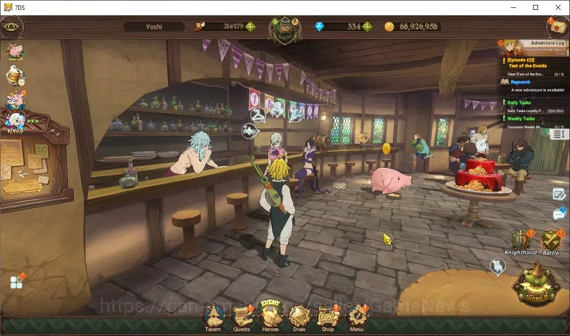 The Seven Deadly Sins: Grand Cross Accounts Asia|3M CC|334 DM|3 LR+4 UR+Collab ReZero|Helbram, image 1